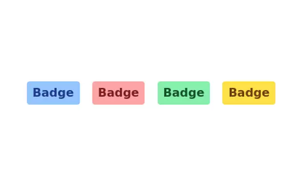 Badges without border