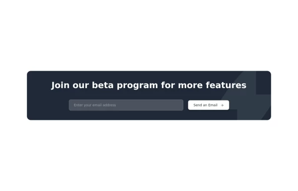Beta Program Signup Section