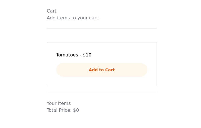 Cart with alpinejs and tailwind css