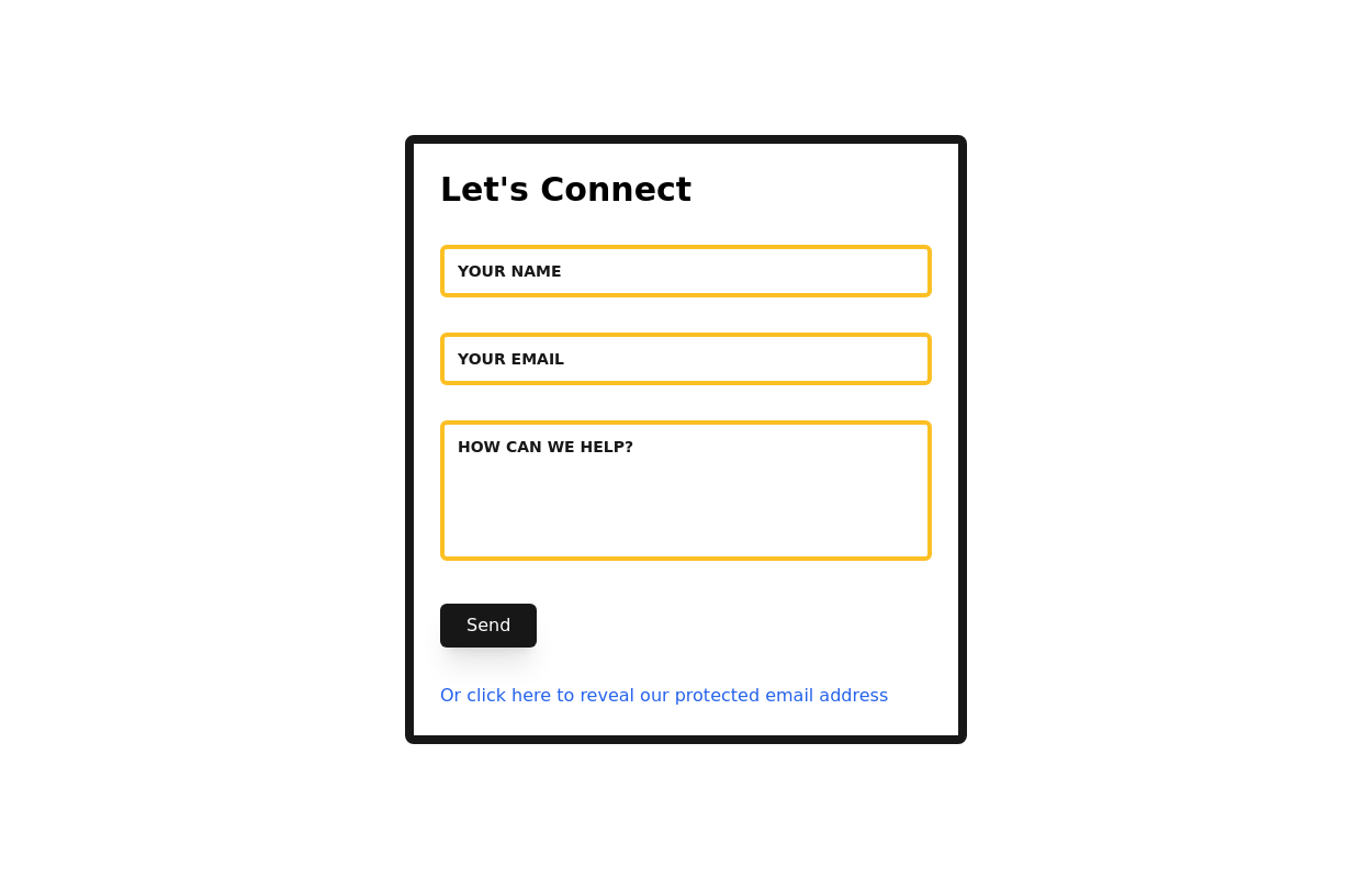 Contact us form template