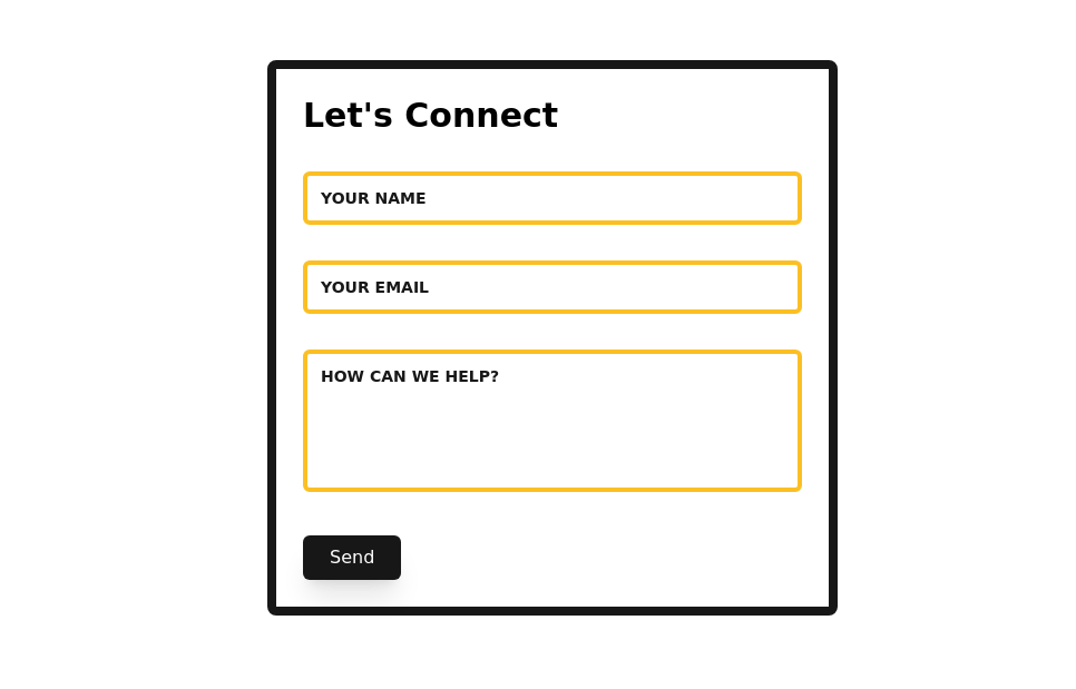 Contact us form template