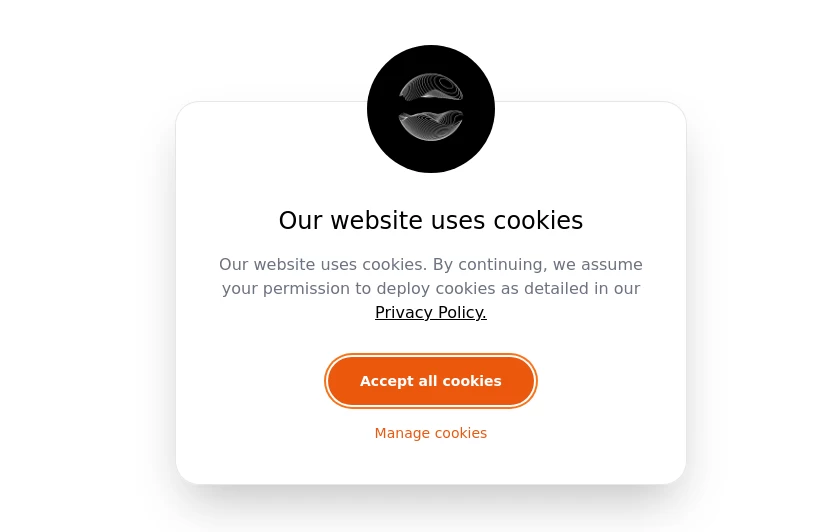 dismissible cookie banner with Tailwind CSS and Alpinejs
