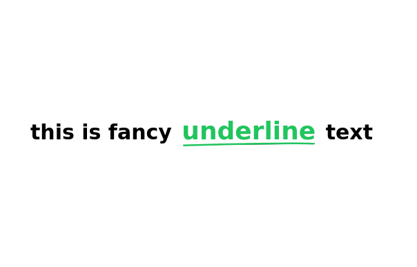 Fancy underline
