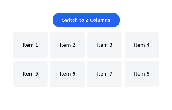 Layout switcher with tailwindcss and alpinejs