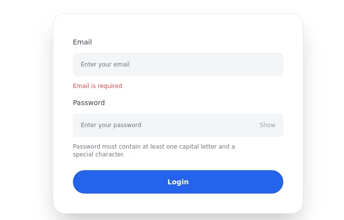 Login/Register Form with Tailwind CSS and Alpinejs