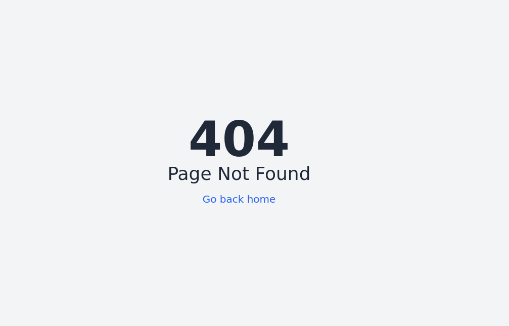 Minimal 404 page