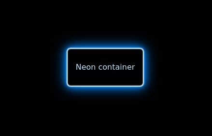Neon container