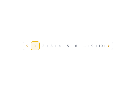 Pagination with active page indicator