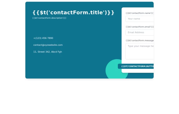 Responsive Contact Section Using Tailwind CSS