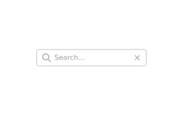 Search bar with icon