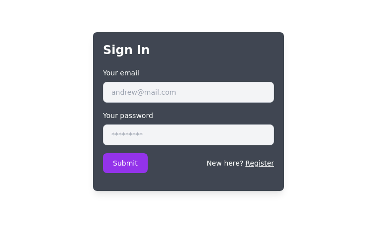 Simple Sign-In Box
