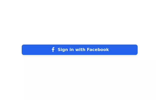 Sign in with facebook button