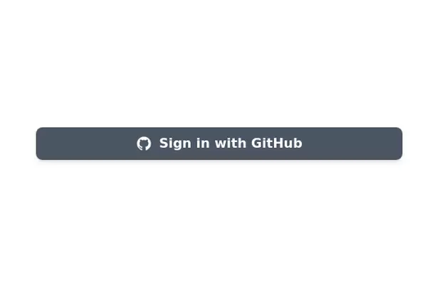 Sign in with GitHub Button