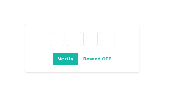 Verify otp form