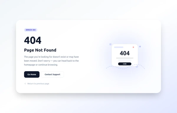 404 Error Page