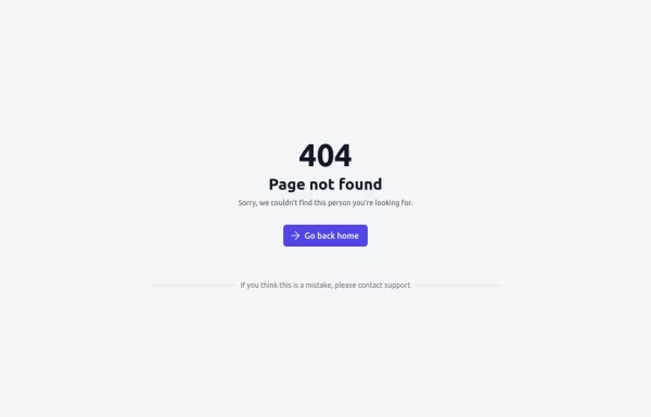 404 Error Page Example