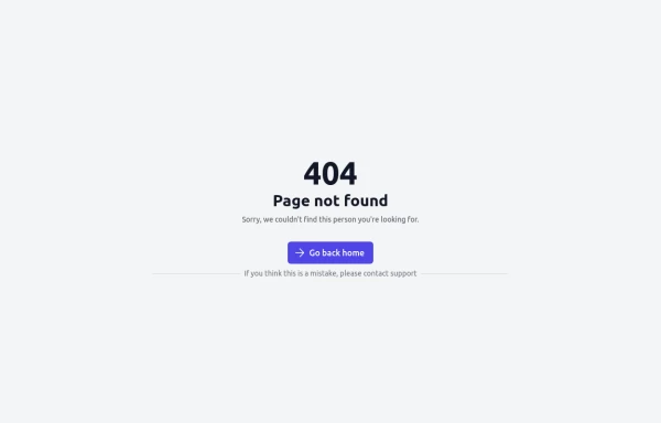 404 Error Page Example