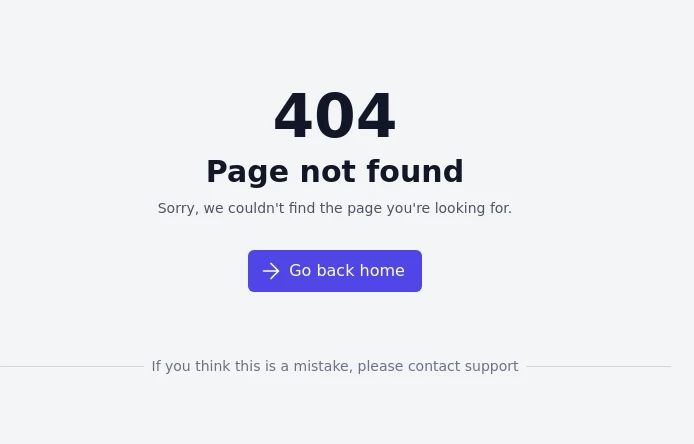 404 Error Page Example