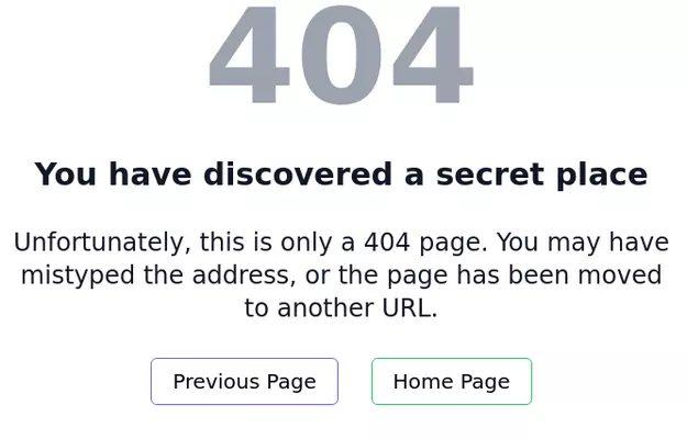 404 page template