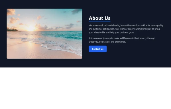 About Us Component