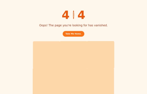 Animated 404 Page