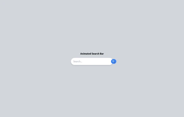 Animated Search bar