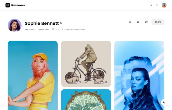 ApexCodeStudios.com Instagram Style Profile