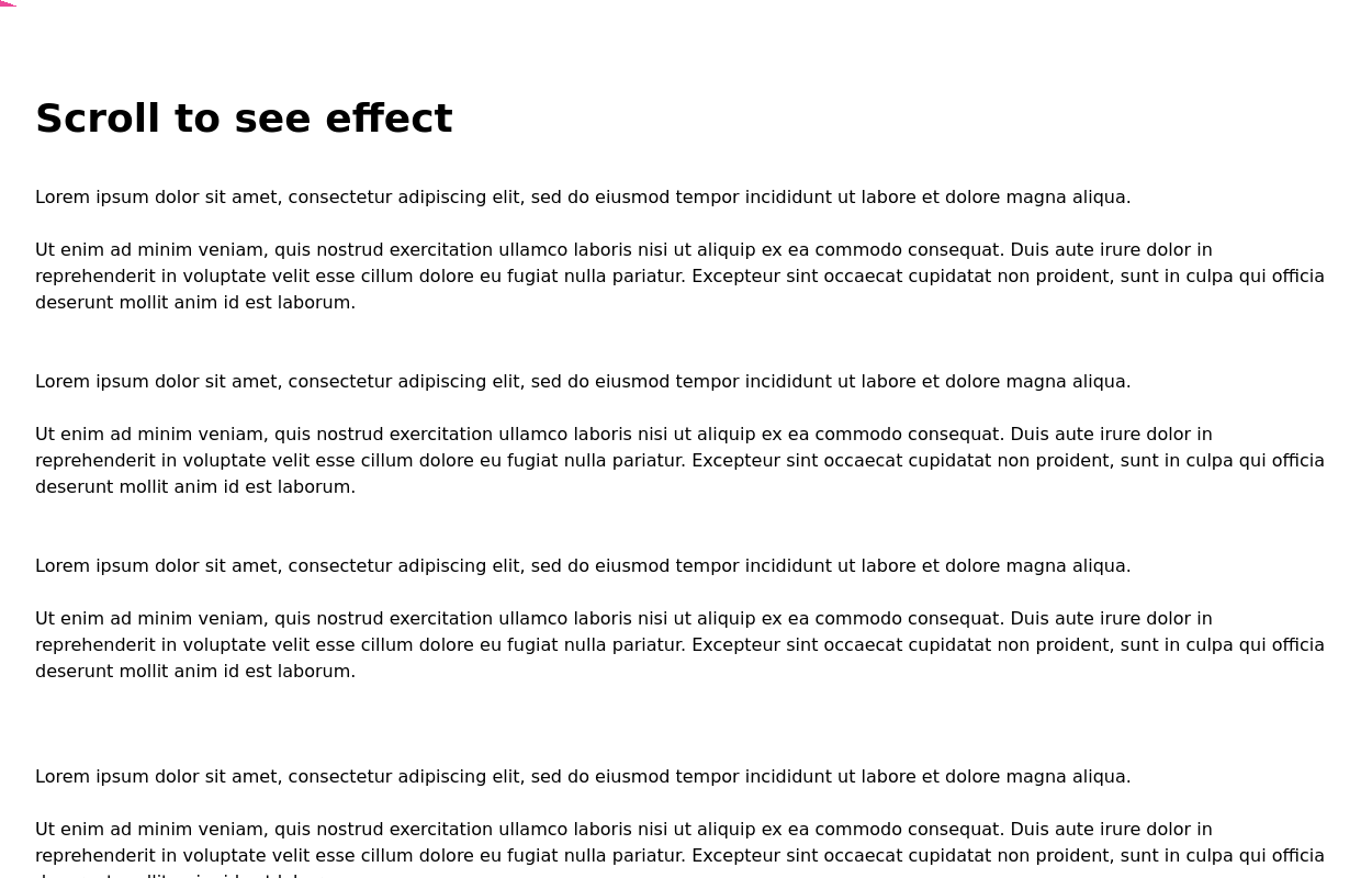 Article progress bar with tailwind only - Tailwind CSS Example