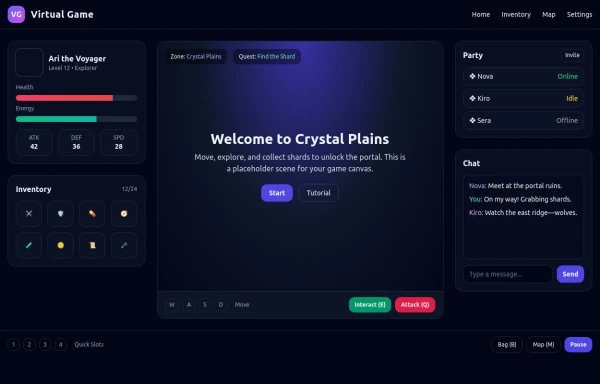 asimple game lay out