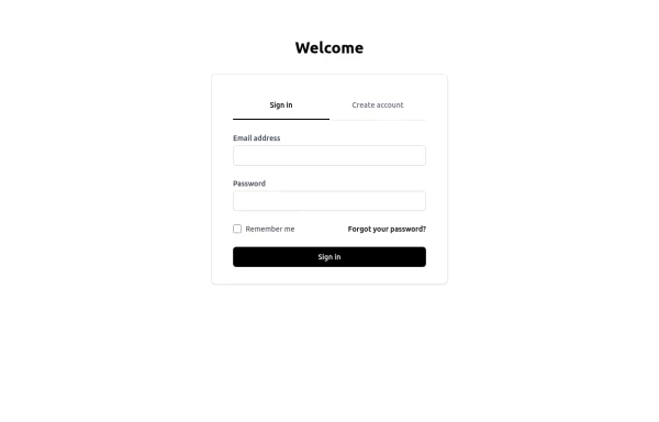Auth Page with TailwindCSS and AlpineJS