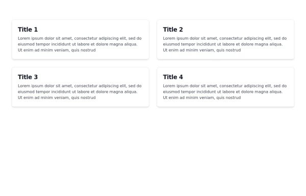 Basic responsive card grid