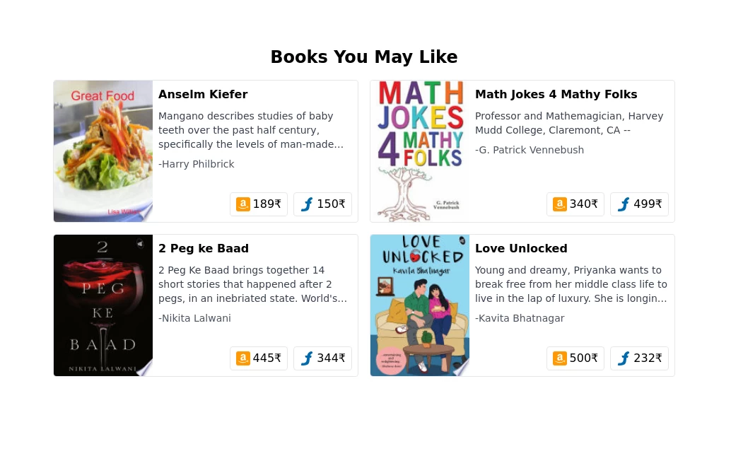 Book Showcase Grid