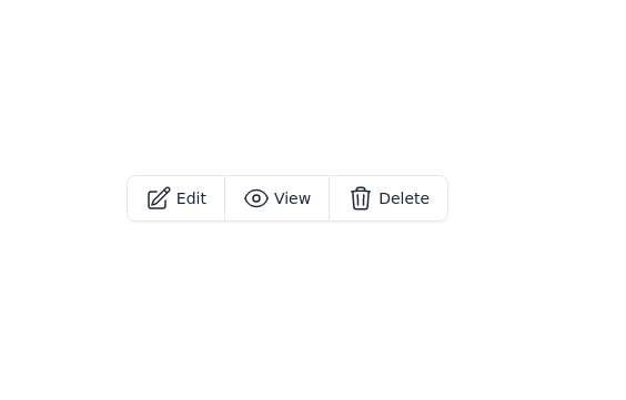 Button group with icon