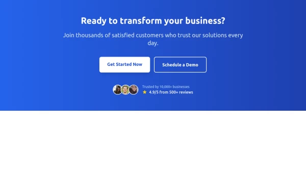 Call to Action (CTA) Section