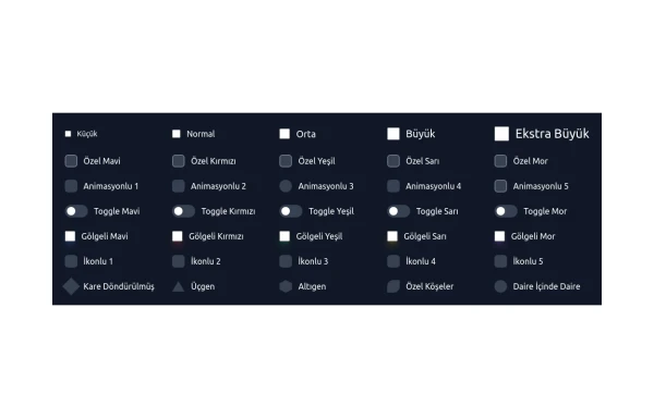 Checkbox models