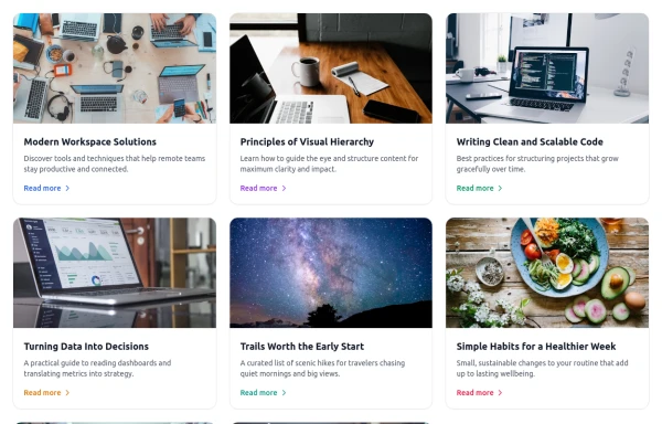 Clean Image Grid Gallery