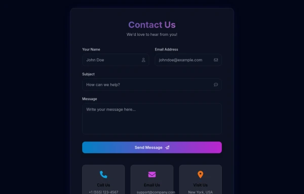Contact form Modern