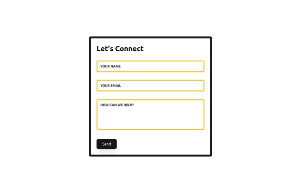 Contact us form template with fabform