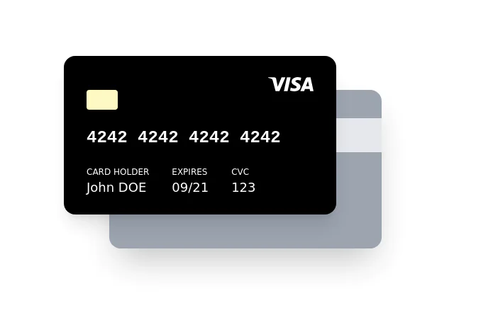 Credit card mockup