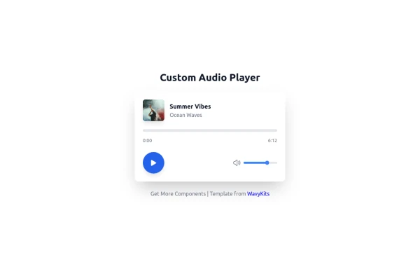 Custom Audio Player