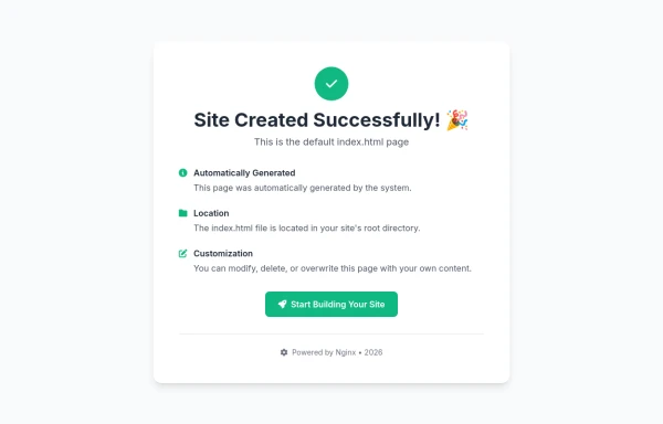 Custom Success Page