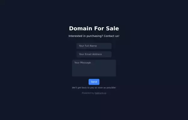 Domain For Sale Template