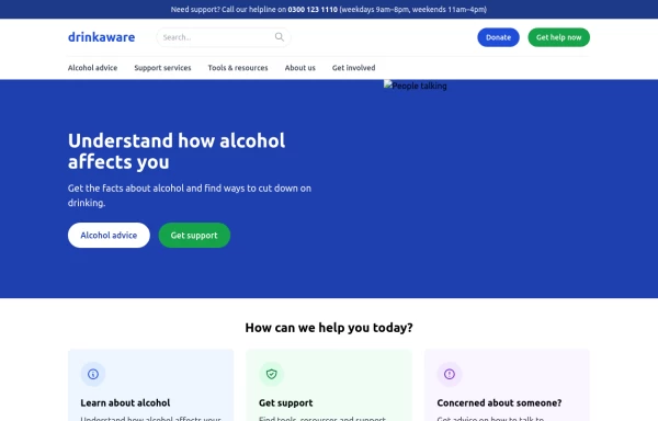 Drinkware landing page