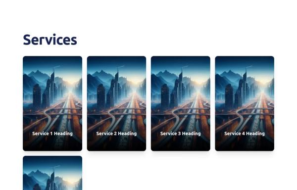 Dynamic Service Showcase with Interactive Flip Cards