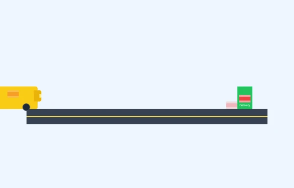 E-Commerce Delivery Truck Animation