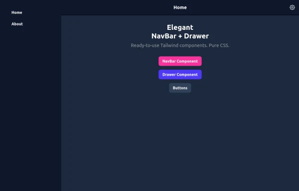 Elegant NavBar + Drawer
