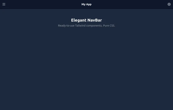Elegant NavBar