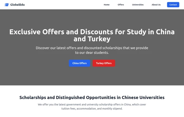 Exclusive Offers and Discounts for Study in China and Turkey