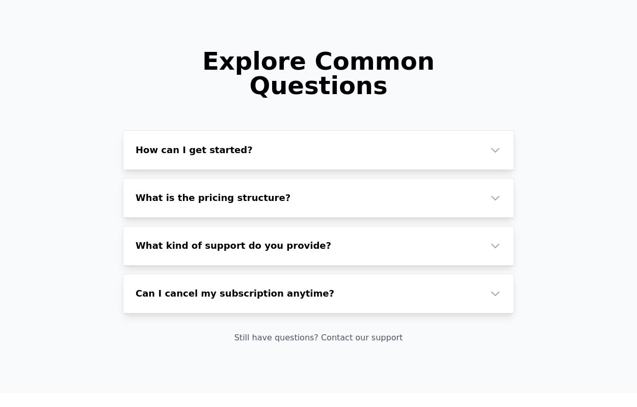 FAQ Accordion Component