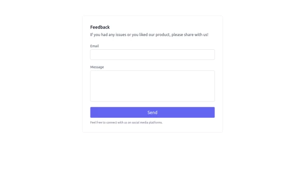 Feedback form with fabform.io